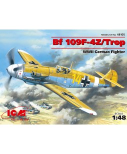 ICM modelis Messerschmitt Bf 109F-4Z/Trop, WWII German Fighter 1/48                                                                     