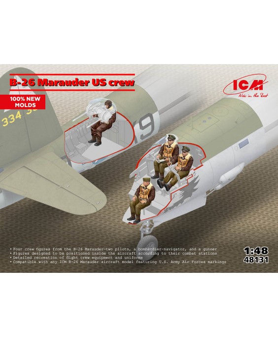 ICM B-26 Marauder US crew 1/48