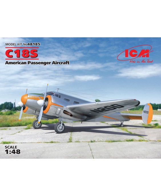 ICM modelis C18S, American Passenger Aircraft 1/48
