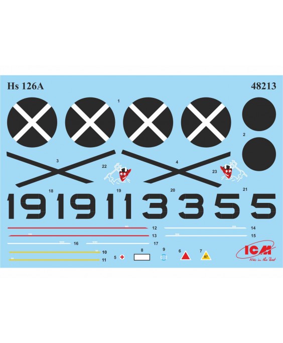 ICM modelis Hs 126A-1 with bomb rack, Condor Legion Reconnaissance Plane 1/48 ICM modelis Hs 126A-1 with bomb rack, Condor Legion Reconnaissance Plane 1/48