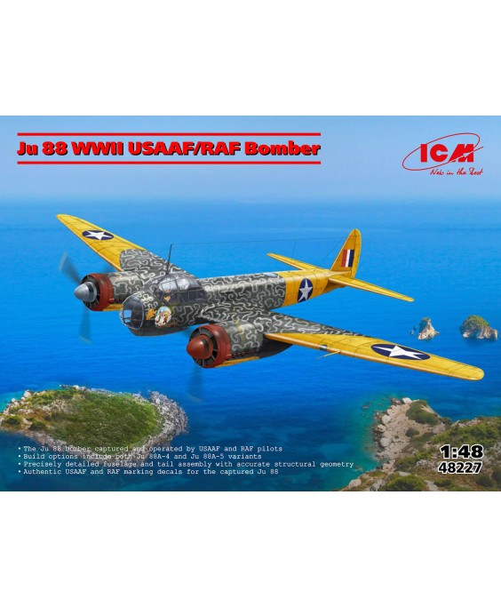 ICM Ju 88 WWII USAAF/RAF Bomber 1/48