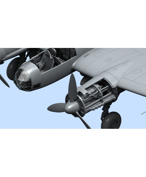 ICM modelis Ju 88A-4, WWII German Bomber 1/48 ICM modelis Ju 88A-4, WWII German Bomber 1/48