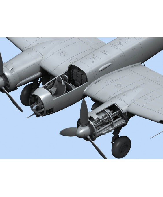 ICM modelis Ju 88A-14, WWII German Bomber 1/48