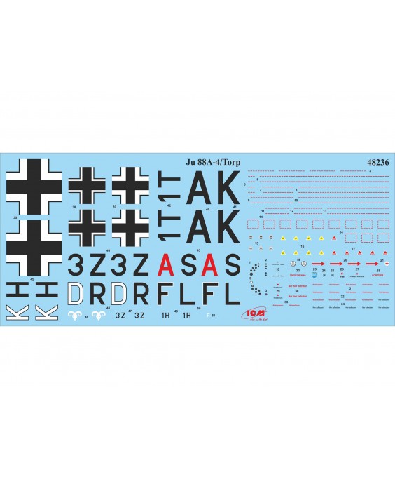 ICM modelis JU 88A – 4 Torp/A - 17 1/48
