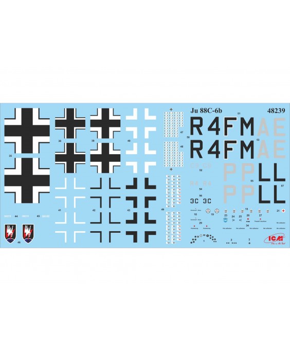 ICM modelis Ju 88С-6b, WWII German Night Fighter 1/48