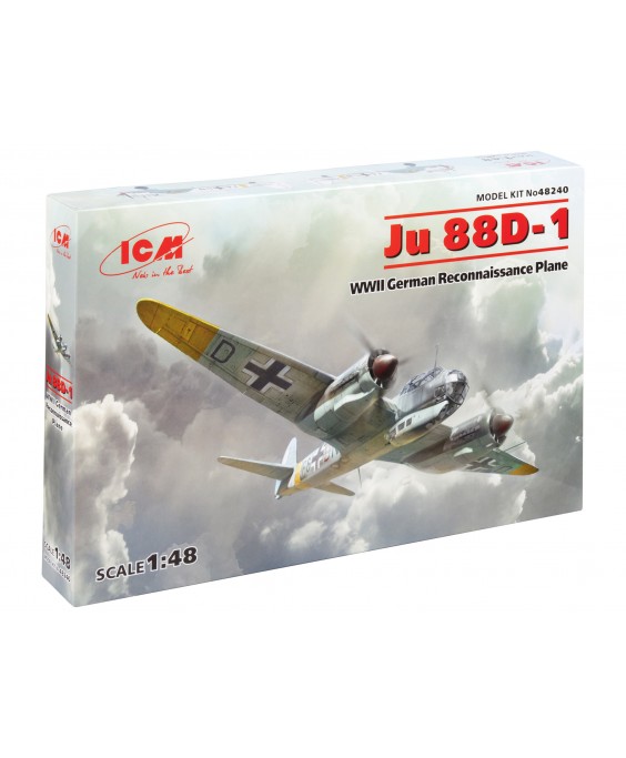 ICM modelis Ju 88D-1, WWII German Reconnaissance Plane 1/48