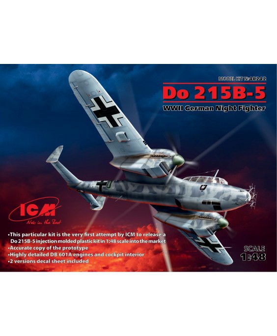 ICM modelis Do 215 B-5, WWII German Night Fighter 1/48