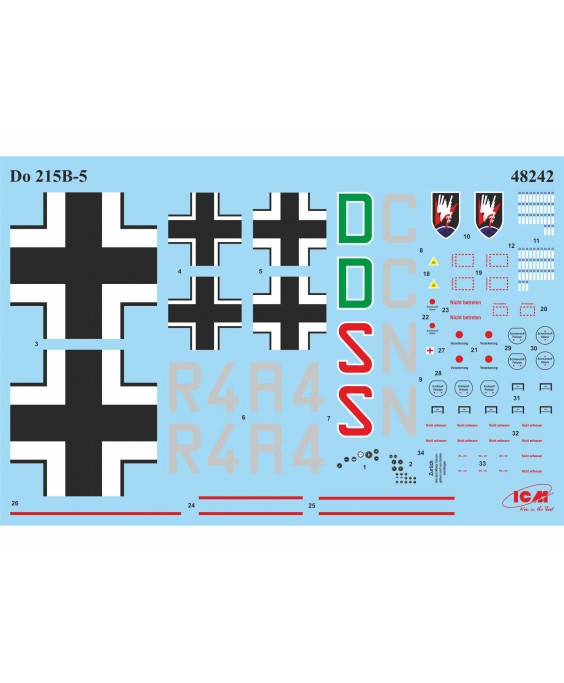 ICM modelis Do 215 B-5, WWII German Night Fighter 1/48