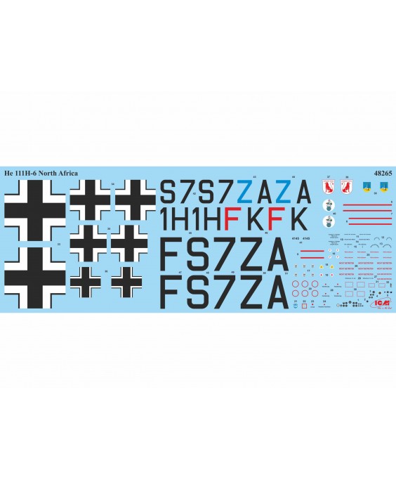 ICM modelis He 111H-6 North Africa, WWII German Bomber 1/48