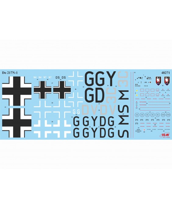 ICM modelis Do 217N-1, WWII German Night Fighter 1/48