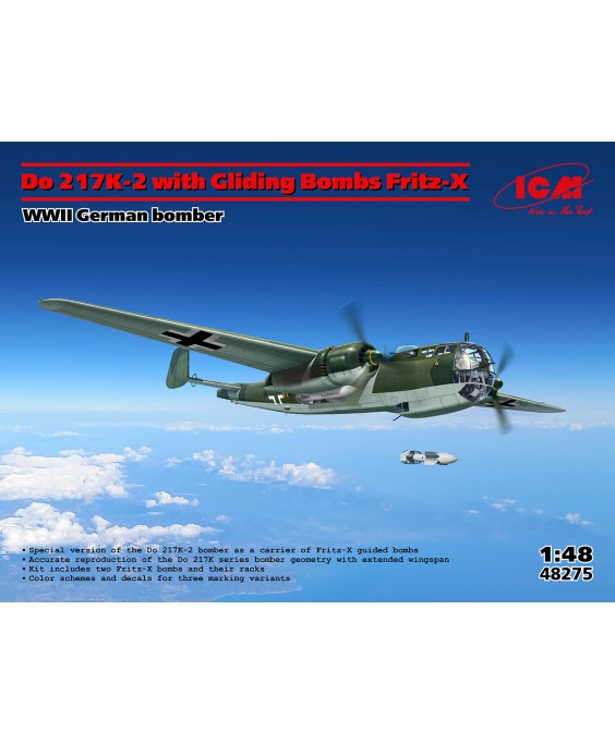 ICM Do 217K-2 with Gliding bombs Fritz-X 1/48