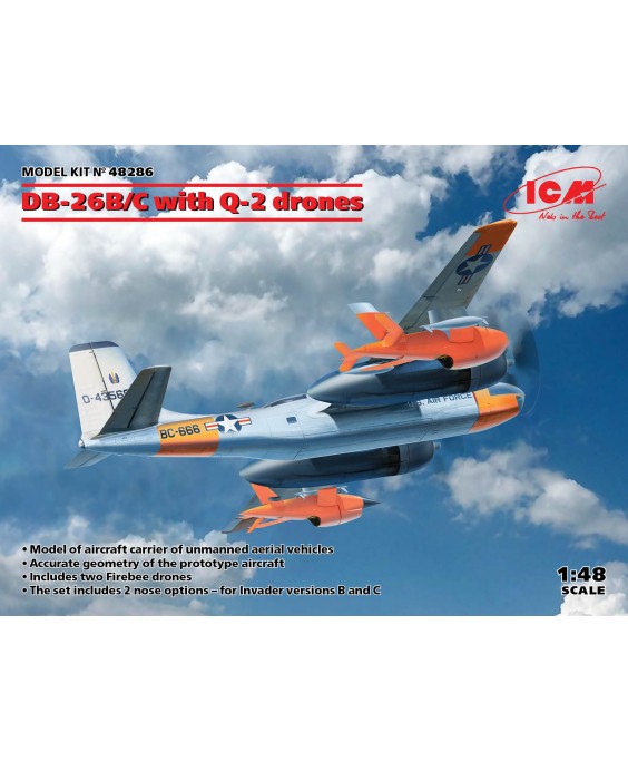 ICM modelis DB-26B/C with Q-2 drones 1/48