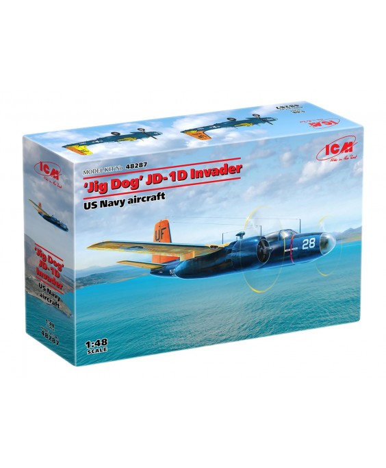 ICM modelis JD-1D Invader U.S. Navy utility aircraft  1/48
