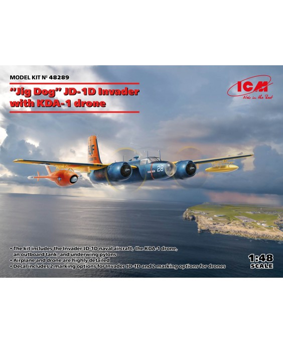 ICM modelis Jig Dog JD-1D Invader with KDA-1 drone 1/48