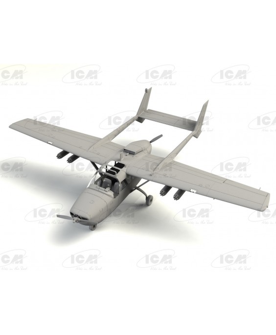 ICM modelis Cessna O-2A Skymaster, American Reconnaissance Aircraft 1/48