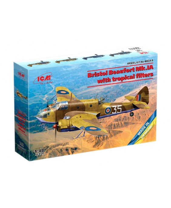 ICM modelis Bristol Beaufort Mk.IA 1/48