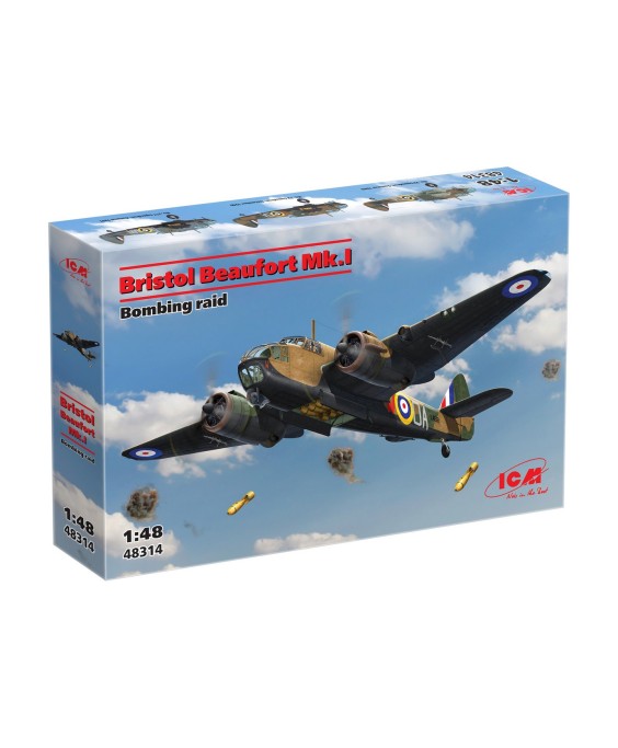 ICM modelis Bristol Beaufort Mk.I. 1/48