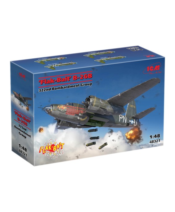 ICM modelis ‘Flak Bait’ B-26B 1/48