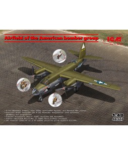 ICM modelis Airfield of the American bomber group 1/48