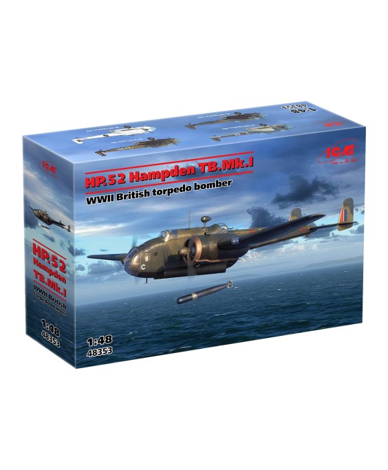 ICM modelis HP.52 Hampden TB.Mk.I 1/48