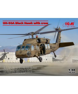 ICM modelis UH-60A Black Hawk with crew 1/48