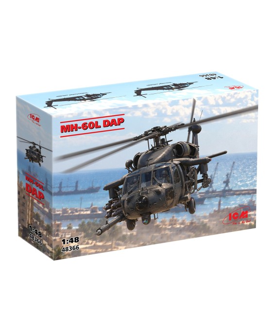 ICM MH-60L DAP US Special Forces Attack Helicopter 1/48 