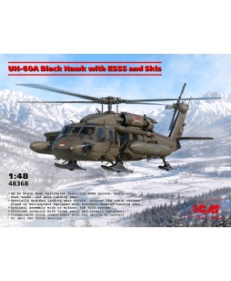 ICM UH-60A Black Hawk with ESSS and Skis 1/48
