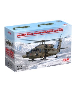 ICM UH-60A Black Hawk with ESSS and Skis 1/48