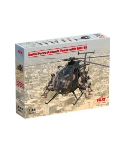 ICM Delta Force Assault Team with MH-6J 1/48