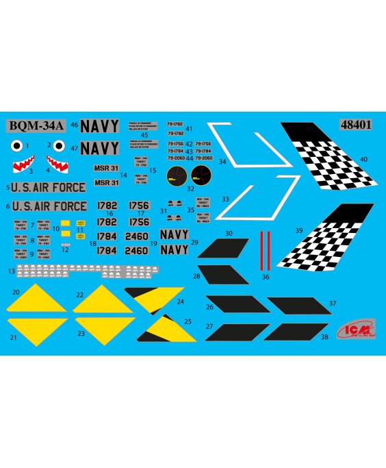 ICM US Aerial Target Drones 1/48 ICM US Aerial Target Drones 1/48