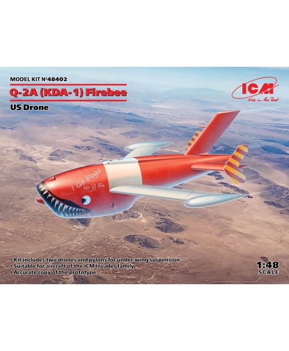 ICM modelis KDA-1(Q-2A) Firebee US Drone 1/48 ICM modelis KDA-1(Q-2A) Firebee US Drone 1/48