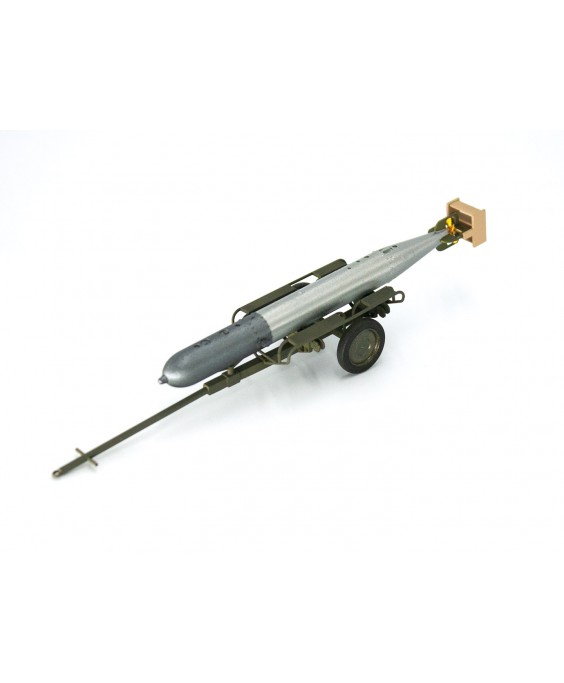 ICM modelis WWII German Torpedo Trailer 1/48