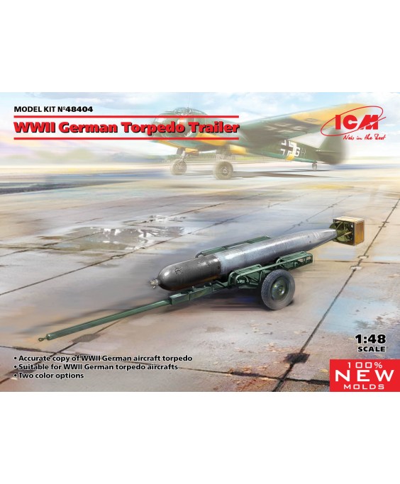 ICM modelis WWII German Torpedo Trailer 1/48