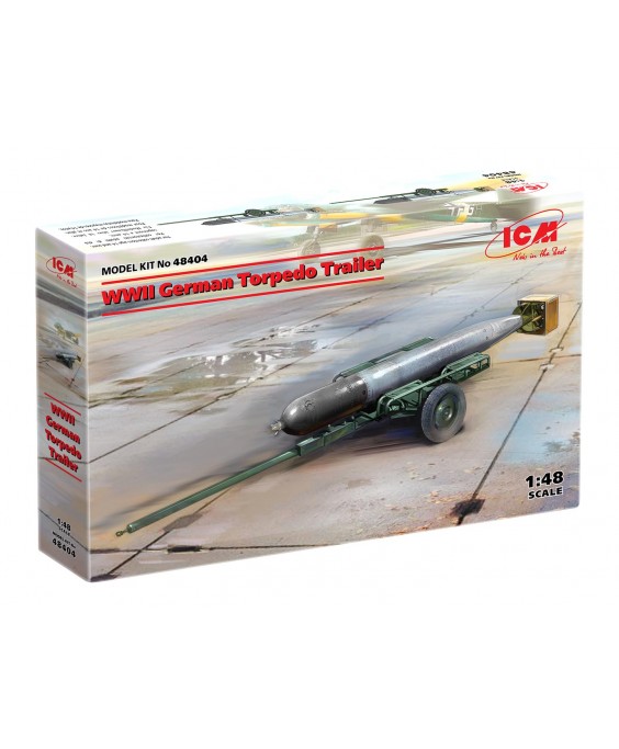 ICM modelis WWII German Torpedo Trailer 1/48