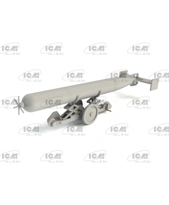 ICM WWII British Torpedo Trailer 1/16