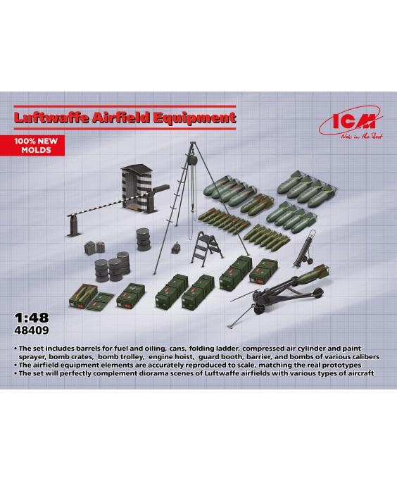ICM Luftwaffe Airfield Equipment 1/48