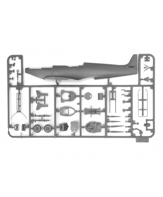 ICM modelis Spitfire Mk.IX with RAF Pilots and Ground Personnel 1/48