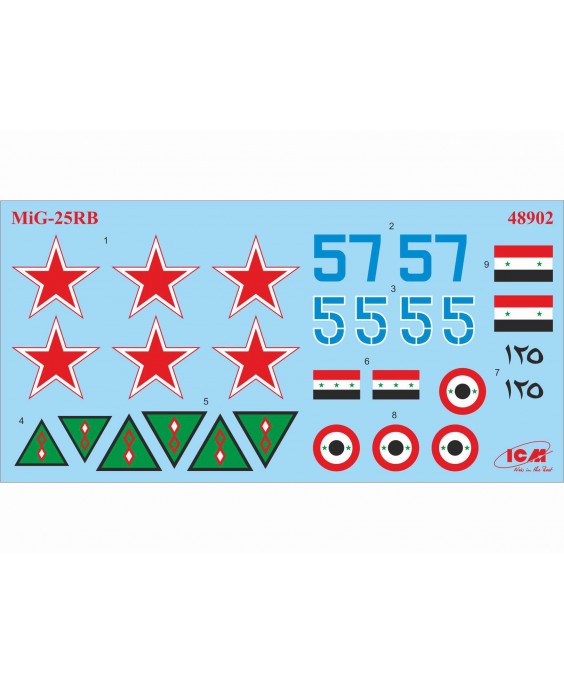 ICM modelis MiG-25 RB, Soviet Reconnaissance Plane 1/48 ICM modelis MiG-25 RB, Soviet Reconnaissance Plane 1/48