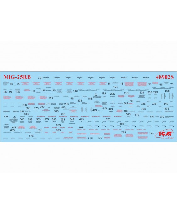 ICM modelis MiG-25 RB, Soviet Reconnaissance Plane 1/48 ICM modelis MiG-25 RB, Soviet Reconnaissance Plane 1/48