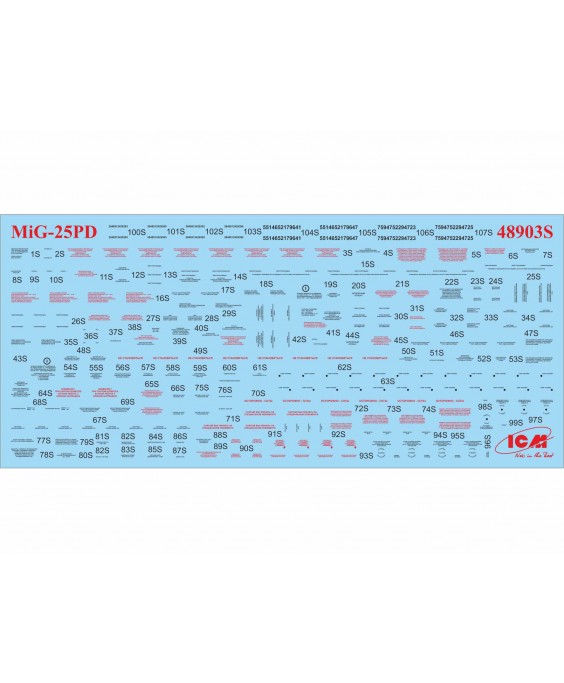 ICM modelis MiG-25 PD, Soviet Interceptor Fighter 1/48 ICM modelis MiG-25 PD, Soviet Interceptor Fighter 1/48