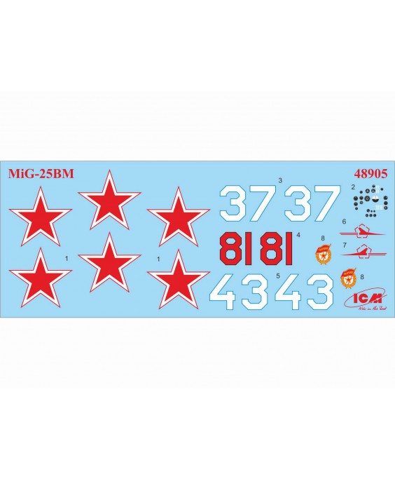 ICM modelis MiG-25 BM, Soviet Strike Aircraft 1/48 ICM modelis MiG-25 BM, Soviet Strike Aircraft 1/48