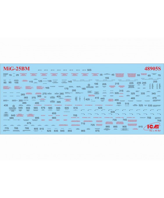 ICM modelis MiG-25 BM, Soviet Strike Aircraft 1/48 ICM modelis MiG-25 BM, Soviet Strike Aircraft 1/48