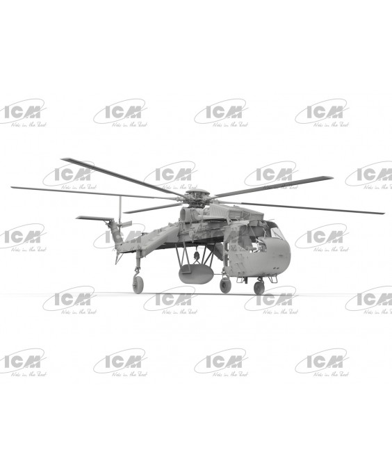 ICM modelis Sikorsky CH-54A Tarhe with M-121 bomb 1/35