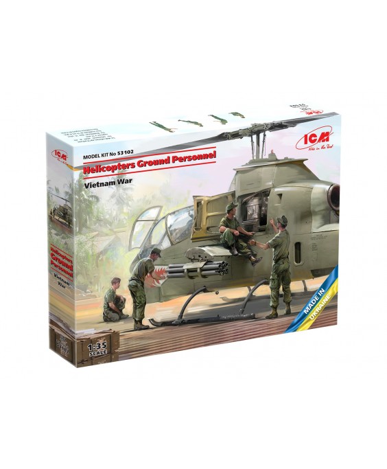 ICM Helicopters Ground Personnel 1/35