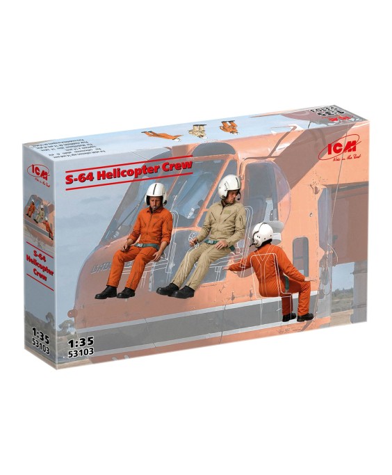Icm S-64 Helicopter Crew 1/35