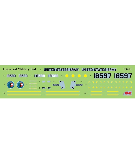 ICM Universal Military Pod and M8A1 US Landing Mat 1/35