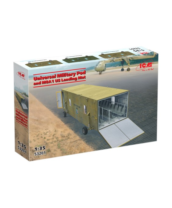 ICM Universal Military Pod and M8A1 US Landing Mat 1/35