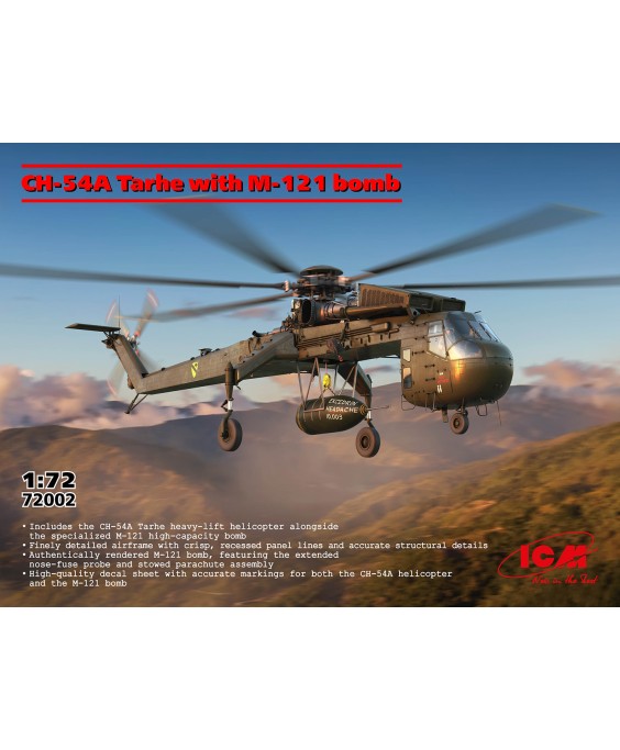 ICM Sikorsky CH-54A Tarhe with M-121 bomb 1/72