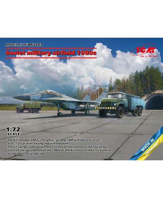 ICM modelis Soviet military airfield 1980s 1/72