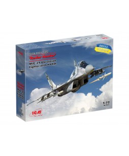 ICM modelis Ukrainian Fighter with HARM missiles MiG-29, 9-13, Radar Hunter, 1/72